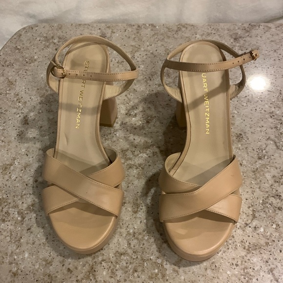 NWOT Stuart Weitzman Dayna Platform Sandals Size 9 - Picture 7 of 12